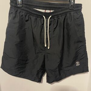 Brunello Cucinelli Black Swim Shorts Size S Men’s Made in Italy Designer